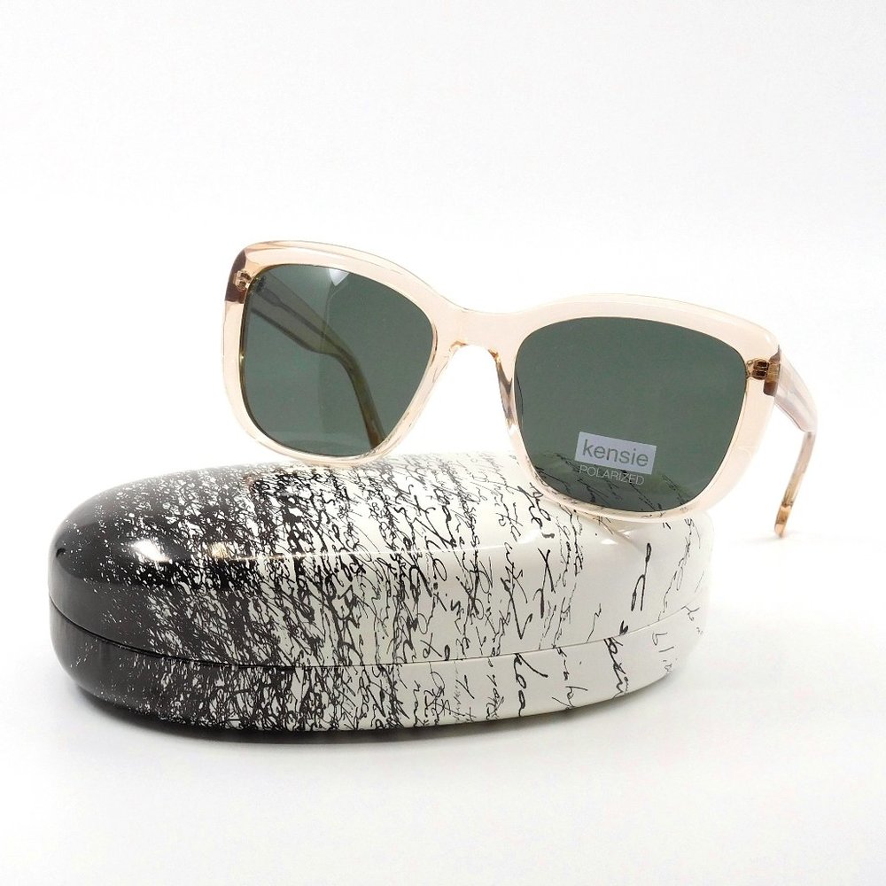 KENSIE “Again and Again” Nude Crystal Sunglasses